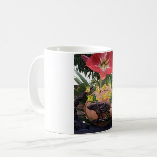I (Herz) Kenya Buffalo Patch/Print Kaffeetasse (Vorderseite Links)