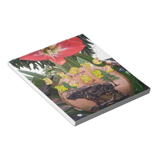 I (Herz) Kenya Buffalo Patch/Print Notizblock (angewinkelt)