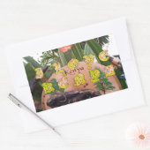 I (Herz) Kenya Buffalo Patch/Print Rechteckiger Aufkleber (Umschlag)