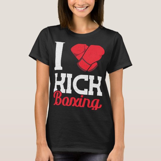 I Herz Kick Boxing T-Shirt (Vorderseite)