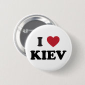 I Herz Kiew Ukraine Button (Vorne & Hinten)