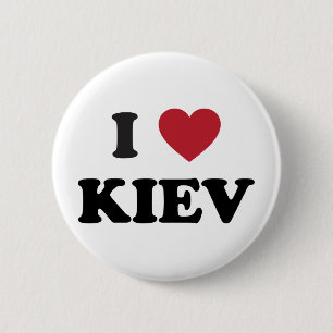 I Herz Kiew Ukraine Button