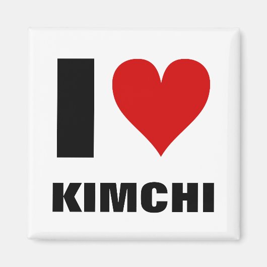 I [Herz] Kimchi Magnet (Vorne)