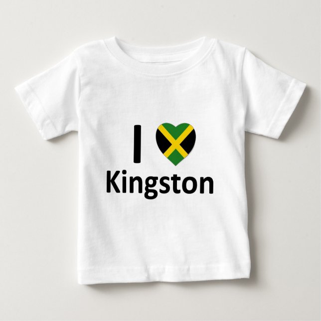 I Herz Kingston (Jamaika) Baby T-shirt (Vorderseite)
