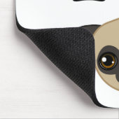 I Herz-Kitz-Möpse Mousepad (Ecke)