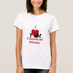 I Herz-klassische Musik T-Shirt