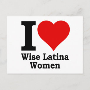 I (Herz) Kleine Latina Frauen Postkarte
