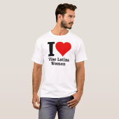 I (Herz) kluge Latina Frauen T-Shirt (Vorne ganz)