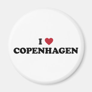 I Herz Kopenhagen Dänemark Magnet