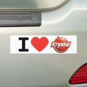 I Herz Krystal Autoaufkleber (Auf Auto)