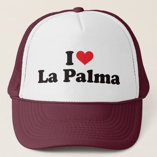 I Herz-La Palma Truckerkappe (Vorderseite)