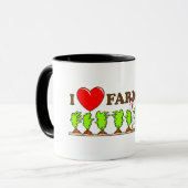 I Herz-Landwirtschaft Tasse (Vorderseite Links)