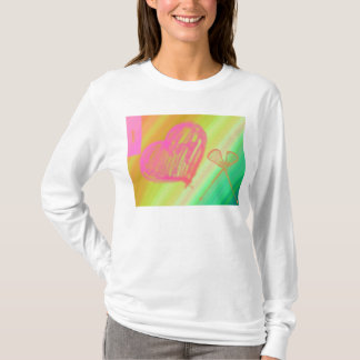 I Herz LAX angepasster Hoodie T-Shirt
