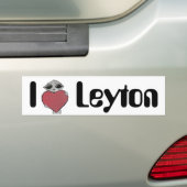 I Herz Leyton alien Autoaufkleber (Auf Auto)