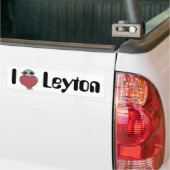 I Herz Leyton alien Autoaufkleber (Auf Lkw)