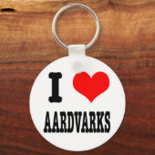 I HERZ (LIEBE) AARDVARKS SCHLÜSSELANHÄNGER (Vorderseite)