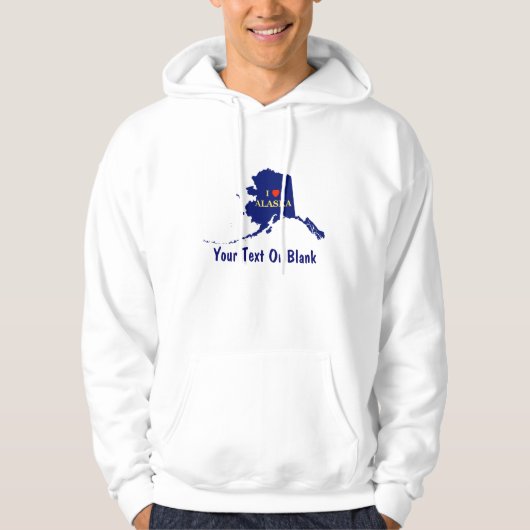 I Herz (Liebe) Alaska Hoodie (Vorderseite)