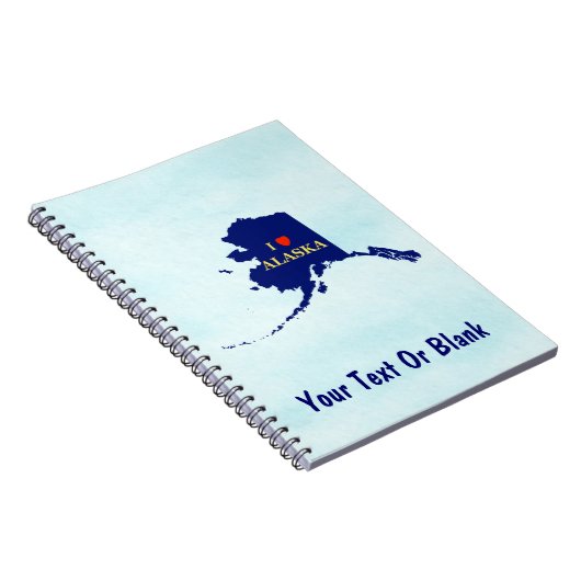 I Herz (Liebe) Alaska Notizblock (Rechte Seite)