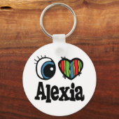 I Herz (Liebe) Alexia Schlüsselanhänger (Vorderseite)