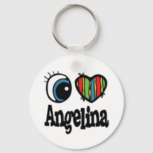 I Herz (Liebe) Angelina Schlüsselanhänger