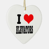 I HERZ (LIEBE) Aufzüge Keramik Ornament (Rechts)