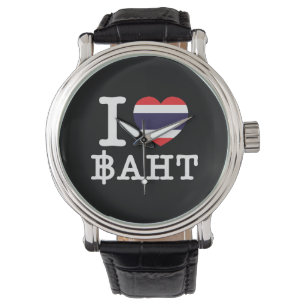 I Herz (Liebe) Baht Armbanduhr