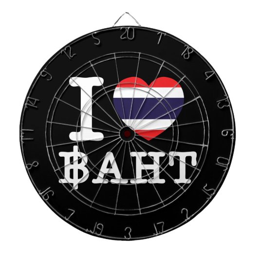 I Herz (Liebe) Baht Dartscheibe (vorne)