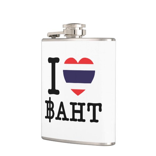 I Herz (Liebe) Baht Flachmann (Links)