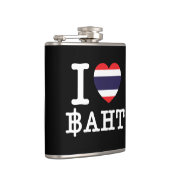 I Herz (Liebe) Baht Flachmann (Rechts)