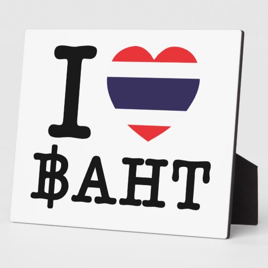 I Herz (Liebe) Baht Fotoplatte (Seite)