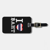 I Herz (Liebe) Baht Gepäckanhänger (Vorderseite horizontal)