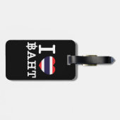 I Herz (Liebe) Baht Gepäckanhänger (Rückseite horizontal)