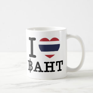 I Herz (Liebe) Baht Kaffeetasse
