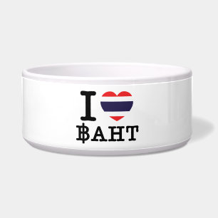 I Herz (Liebe) Baht Napf