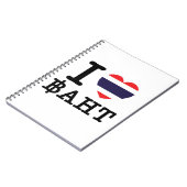 I Herz (Liebe) Baht Notizblock (Linke Seite)