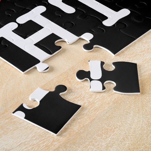 I Herz (Liebe) Baht Puzzle (Seite)