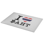 I Herz (Liebe) Baht Schneidebrett (Ecke)