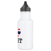 I Herz (Liebe) Baht Trinkflasche (Rechts)