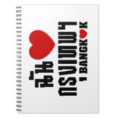 I Herz (Liebe) Bangkok [Krung Thep] Notizblock (Vorderseite)