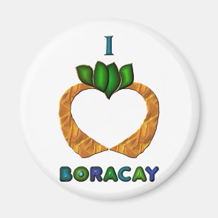 I Herz (Liebe) Boracay Magnet
