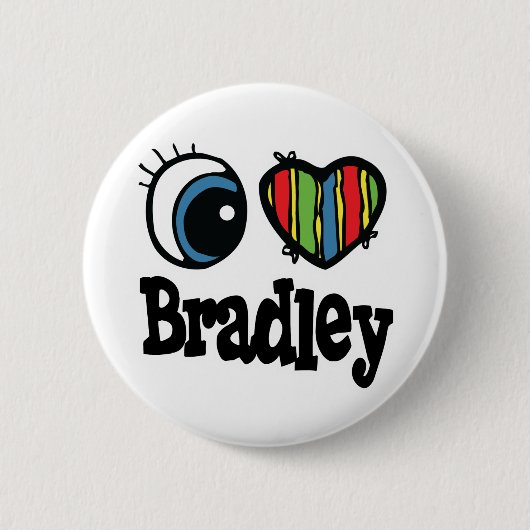 I Herz (Liebe) Bradley Button (Vorderseite)