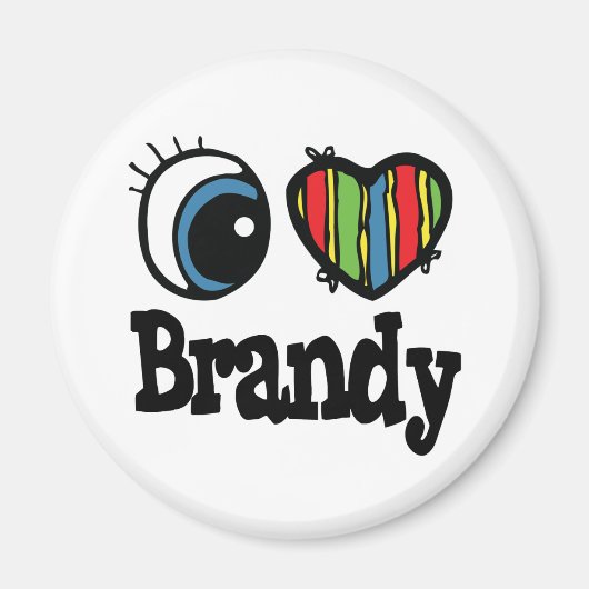 I Herz (Liebe) Brandy Magnet (Vorne)