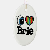 I Herz (Liebe) Brie Keramikornament (Rechts)