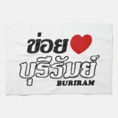 I Herz (Liebe) Buriram, Isan, Thailand Geschirrtuch (Horizontal)