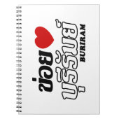 I Herz (Liebe) Buriram, Isan, Thailand Notizblock (Vorderseite)