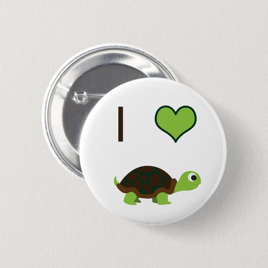I Herz (Liebe) Button (Vorne & Hinten)