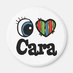 I Herz (Liebe) Cara Magnet