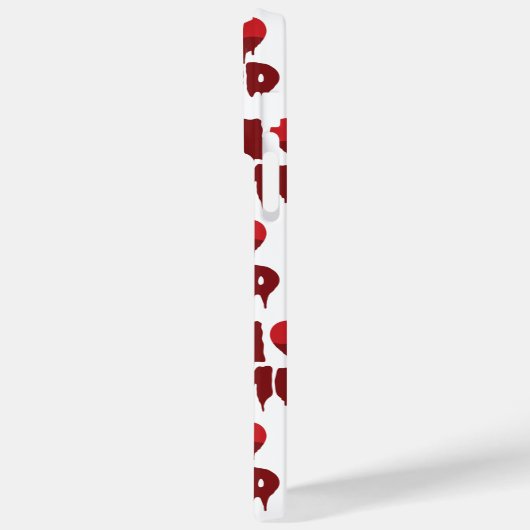 I Herz (Liebe) Case-Mate iPhone Hülle (Rückseite / Links)