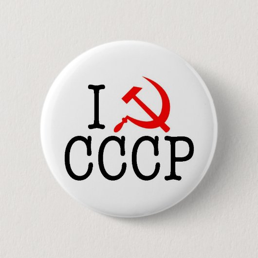 I Herz (LIEBE) CCCP Button (Vorderseite)