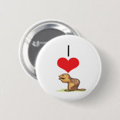 I Herz(Liebe) Chipmunks Button (Vorne & Hinten)